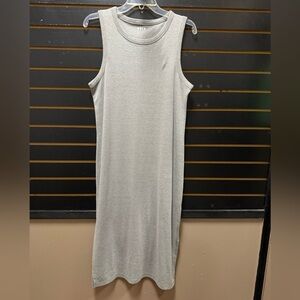ABLE Gray Sleeveless Midi Tank Dress Size L